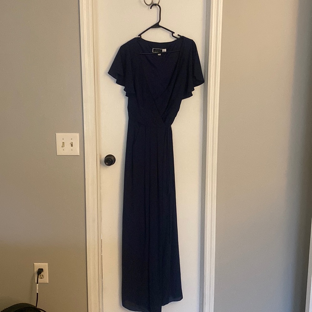 DB Studio blue bridesmaid dress